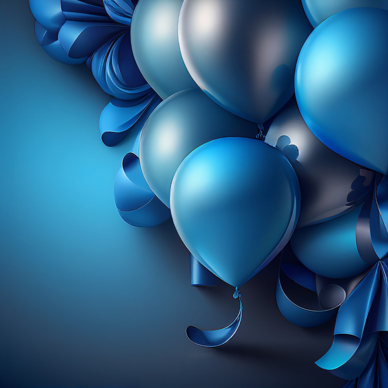 Blue Birthday Background