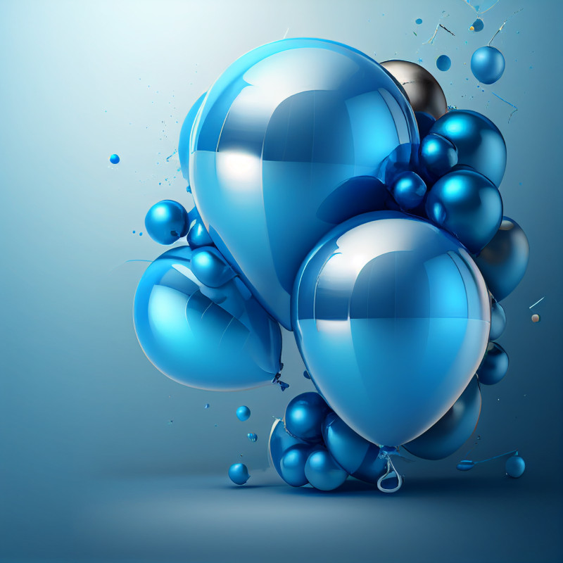 Blue Birthday Card Background