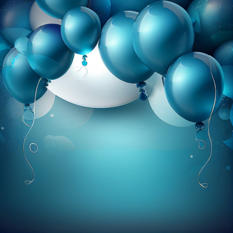 Blue Birthday Card Background Image