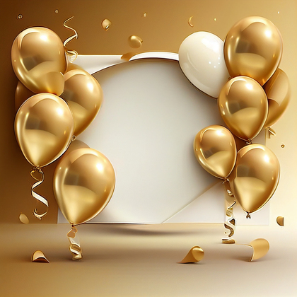Gold Birthday Background Image