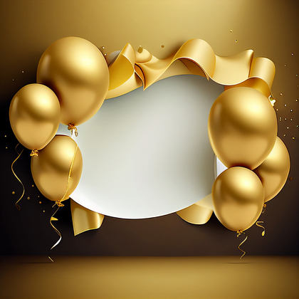 Gold Birthday Card Background Image