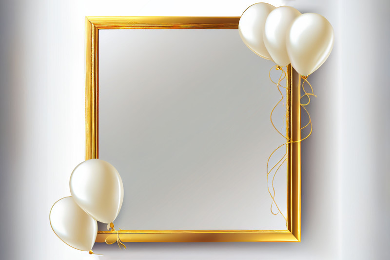 White and Gold Happy Birthday Background