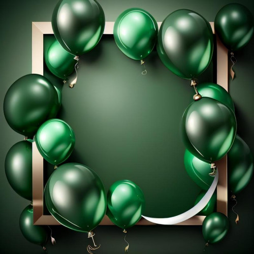 Green Birthday Background