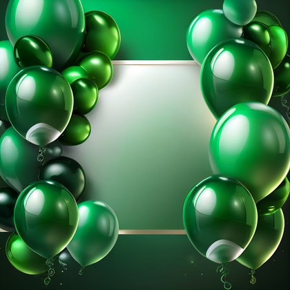 Green Birthday Card Background Image