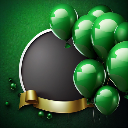 Green Birthday Background Image