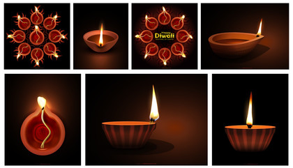 Radiant Diya Lamp Designs: 7 Free Images and Vectors for Diwali Decor