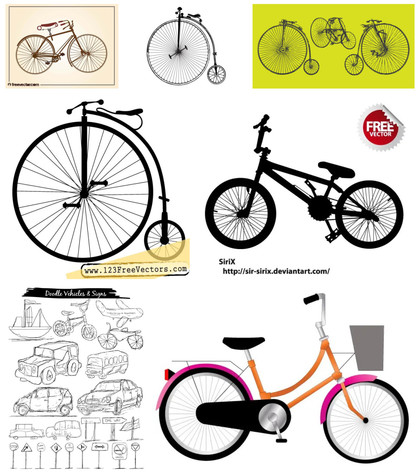 Pedaling through Time: 7 Free Bicycle Vector Designs for Transport Enthusiasts