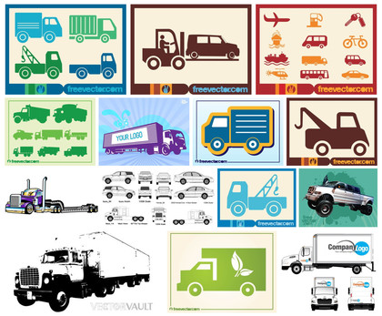 On the Road: 14 Free Truck Vector Designs for Transport Enthusiasts