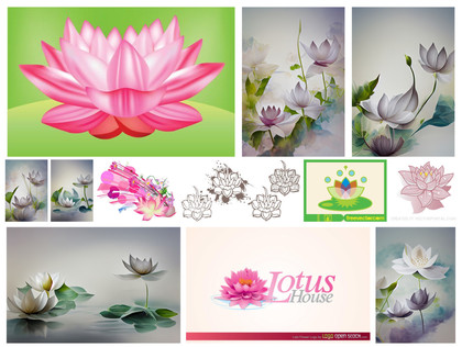 12 Free Lotus Flower Vector Designs: Grace and Serenity in Every Petal