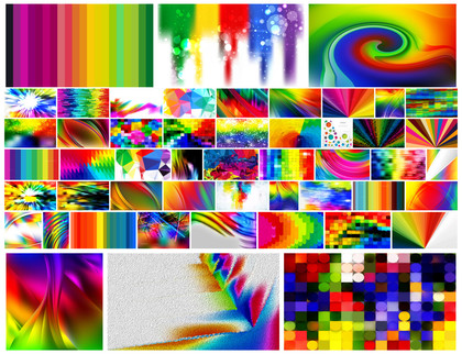 Vibrant Spectrum: 50 Free Rainbow Backgrounds for Dazzling Designs