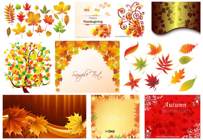 Nature’s Palette: 10 Free Autumn Background Vectors to Transform Your Designs