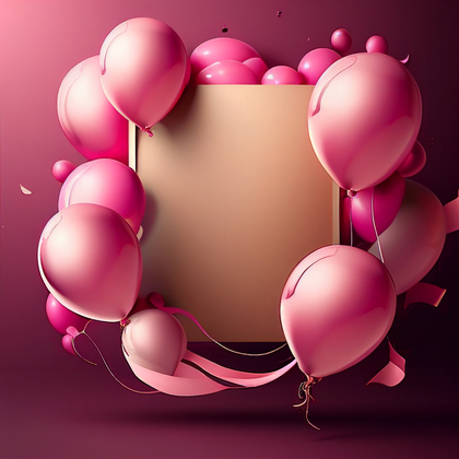 Pink Birthday Card Background