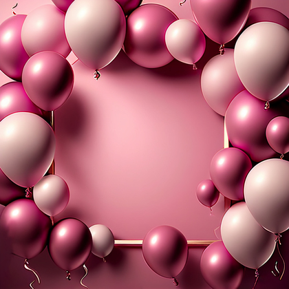 Pink Happy Birthday Card Background Image