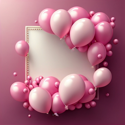 Pink Happy Birthday Background Image