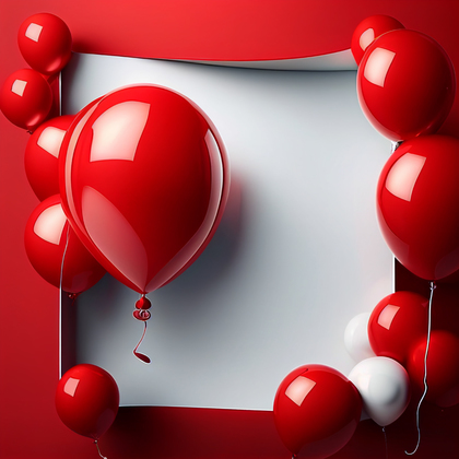 Red Birthday Card Background Image