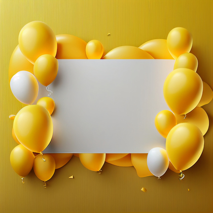 Yellow Birthday Background Image
