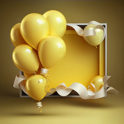 Yellow Birthday Background
