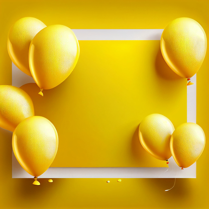 Yellow Happy Birthday Background