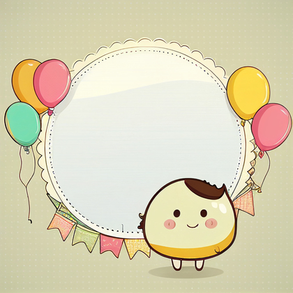 Cartoon Happy Birthday Background Image