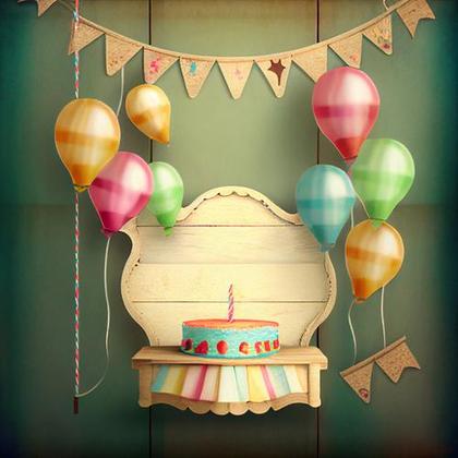 Free Vintage Happy Birthday Background