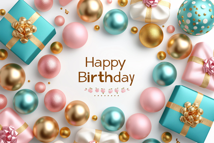 Happy Birthday Card Background Image