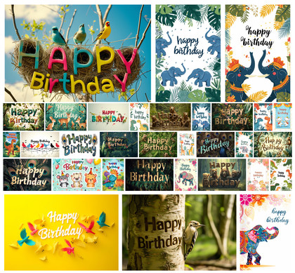 32 Free Happy Birthday Animal-Themed Backgrounds: Bring the Jungle to Your Celebration!