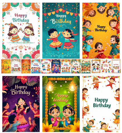 18 Free Indian Culture Theme Happy Birthday Backgrounds: Vibrant Celebrations Await!