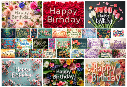 33 Free Happy Birthday Flower Backgrounds: Blossom with Joyful Celebrations!
