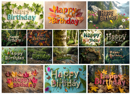 Embrace Nature’s Joy: 16 Free Happy Birthday Backgrounds