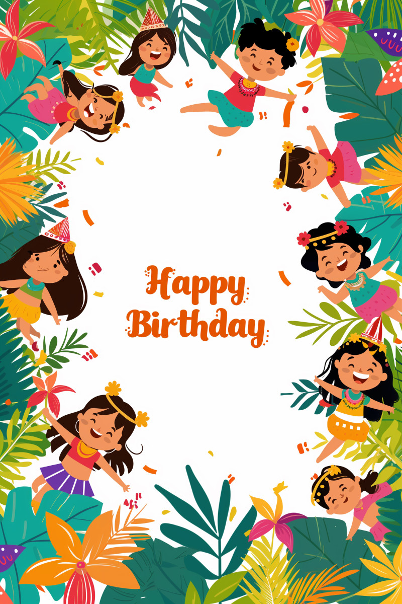 Happy Birthday Cute Cartoon Characters
