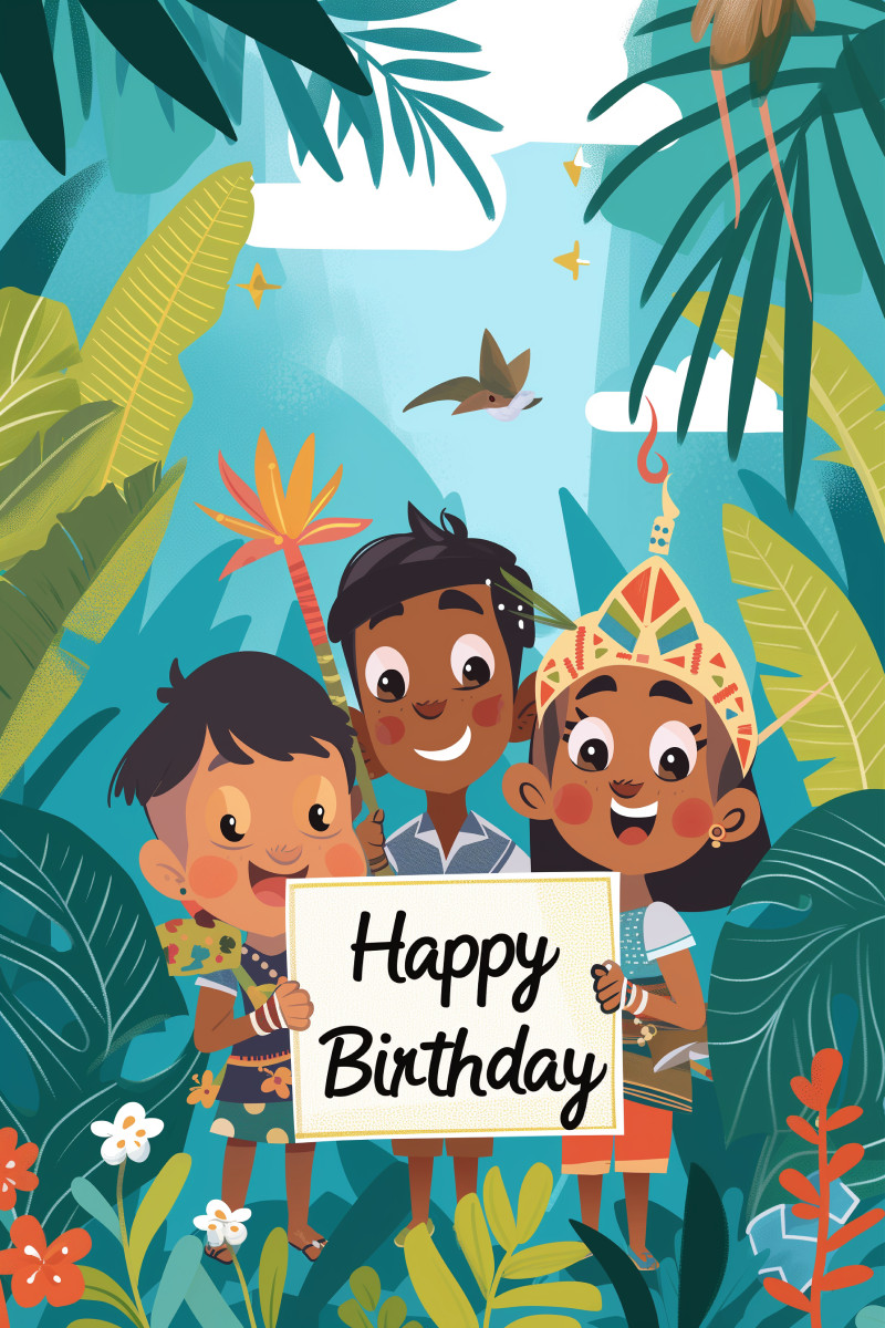 Happy Birthday Cute Cartoon Characters