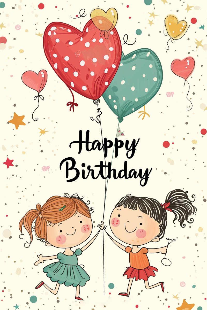 Happy Birthday Cute Cartoon Characters