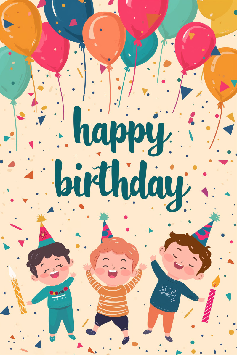 Happy Birthday Cute Cartoon Characters