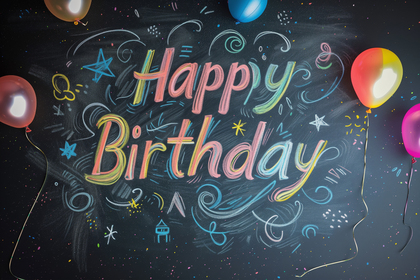 Happy Birthday Chalkboard
