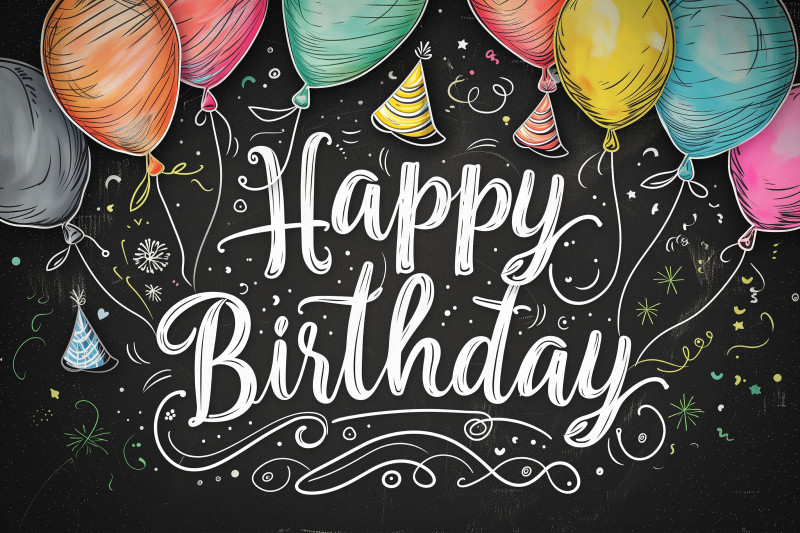 Happy Birthday Chalkboard