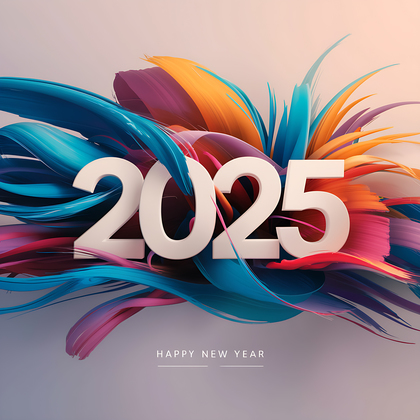 Elegant 2025 New Year Card Design for You