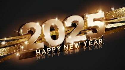 Joyful 2025 New Year Image Design