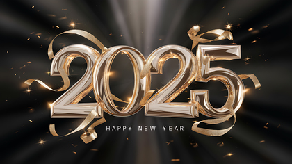 Modern 2025 New Year Card Design to Enjoy