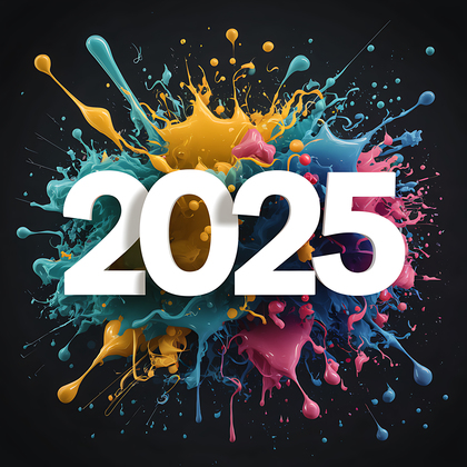 Stylish 2025 New Year Image