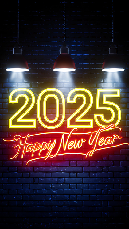 Celebrate 2025 Eye-Catching Happy New Year Image
