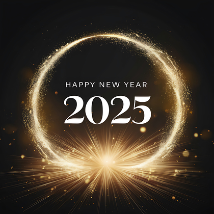 Stylish 2025 New Year Card Graphics for You