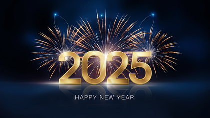 2025 New Year Card Graphics Festive and Fun