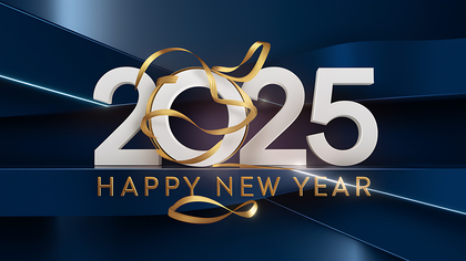 Elegant 2025 New Year Card Design to Celebrate