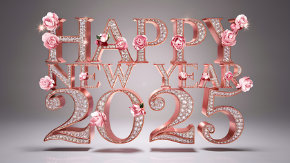 Joyful 2025 New Year Card Design to Celebrate