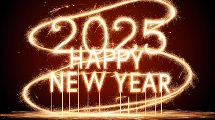Creative 2025 New Year Card Graphics and Art