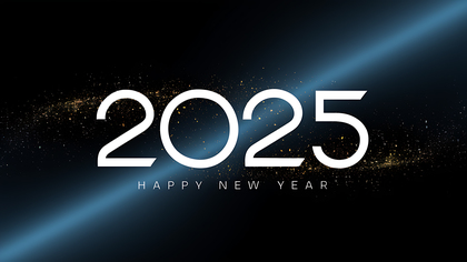 Creative 2025 New Year Card Design and Art