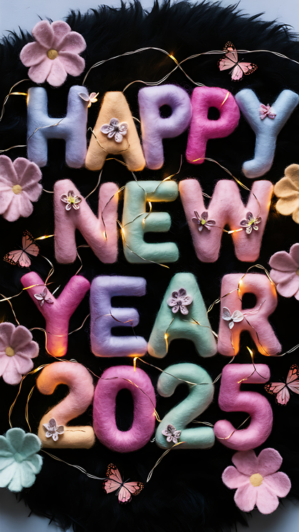 Festive 2025 New Year Card Graphics for You