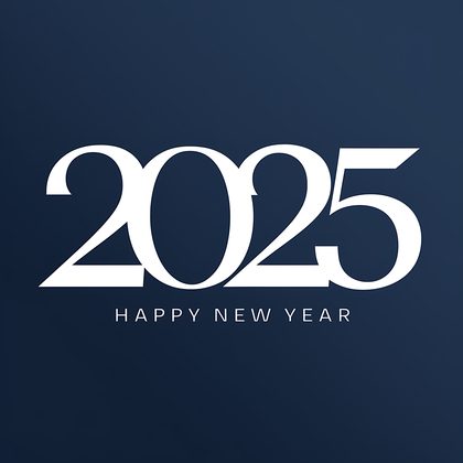 Modern 2025 New Year Card Graphics for You