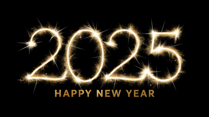 Creative 2025 Happy New Year Card Design