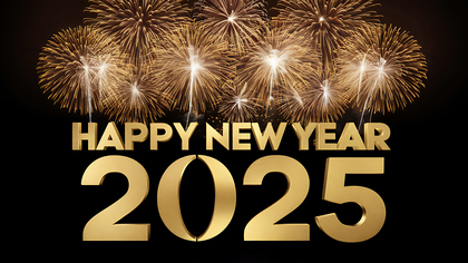 2025 New Year Card Design Chic and Stylish